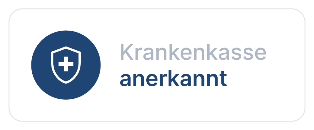 Krankenkasse anerkannt